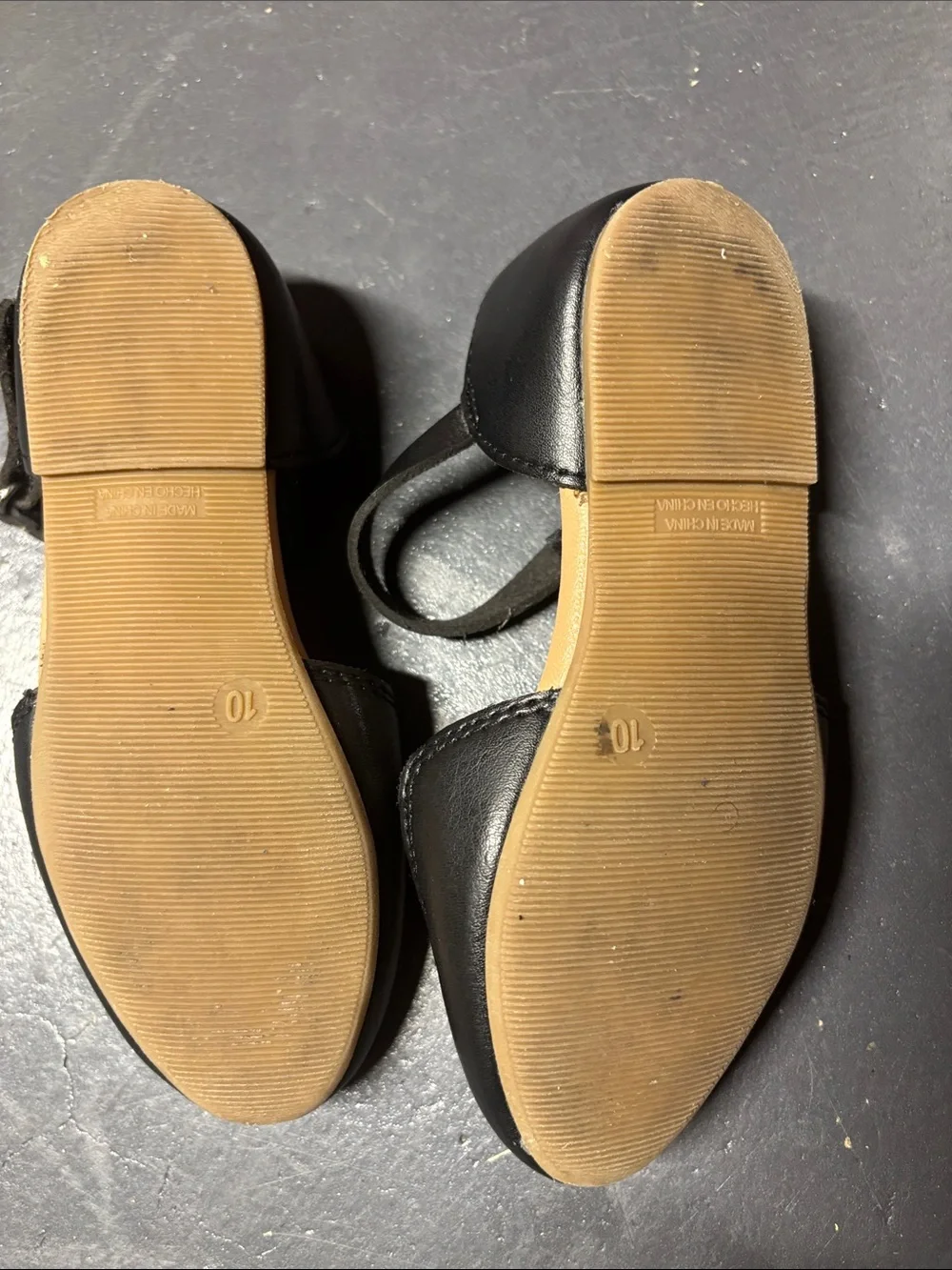 Girl Old Navy Black Braided Closed-Toe Ankle-Strap Sandals